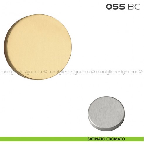 Bocchetta tonda cieca diametro 55 mm 055BC Reguitti satinato cromato