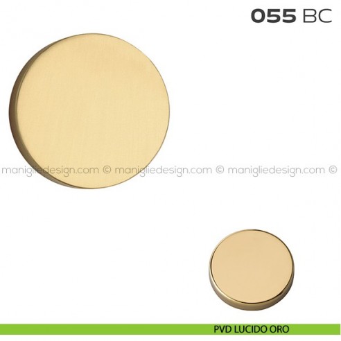 Bocchetta tonda cieca diametro 55 mm 055BC Reguitti PVD lucido oro