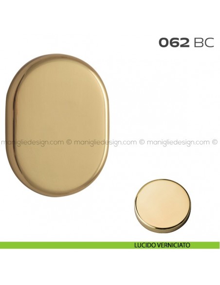 Bocchetta ovale cieca 62x82 mm 062BC Reguitti lucido verniciato