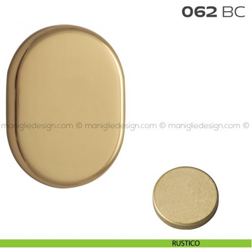 Bocchetta ovale cieca 62x82 mm 062BC Reguitti rustico