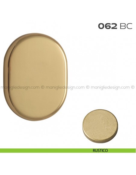 Bocchetta ovale cieca 62x82 mm 062BC Reguitti rustico