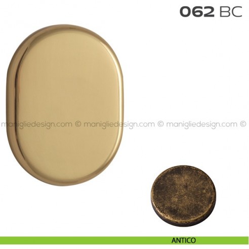 Bocchetta ovale cieca 62x82 mm 062BC Reguitti antico