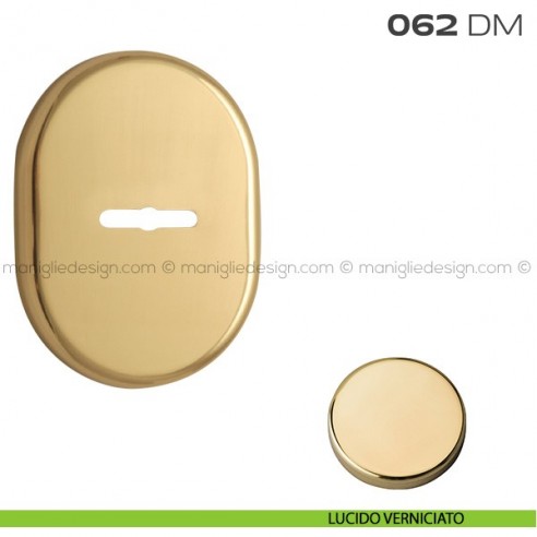 Bocchetta ovale con foro doppia mappa 62x82 mm 062BM Reguitti lucido verniciato