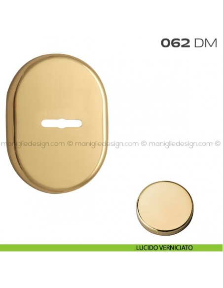 Bocchetta ovale con foro doppia mappa 62x82 mm 062BM Reguitti lucido verniciato