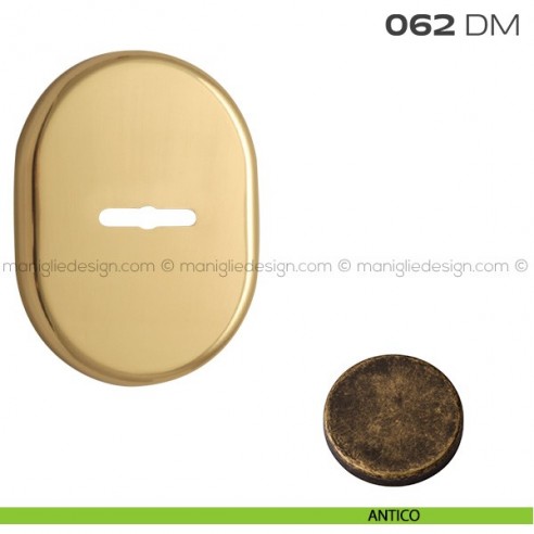 Bocchetta ovale con foro doppia mappa 62x82 mm 062BM Reguitti antico