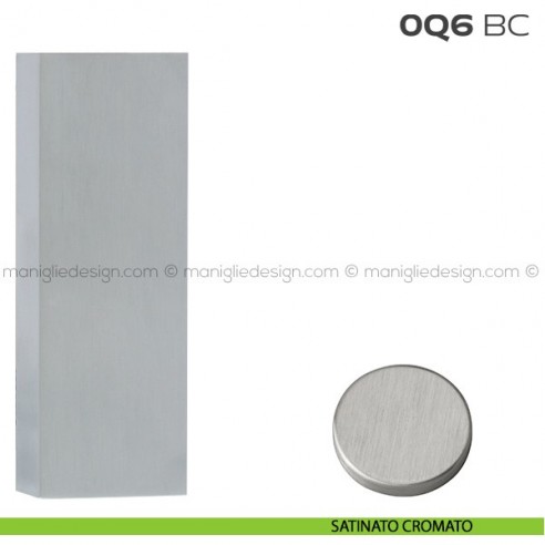 Bocchetta rettangolare cieca 36x93 mm 0Q6BC Reguitti satinato cromato