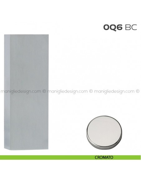 Bocchetta rettangolare cieca 36x93 mm 0Q6BC Reguitti cromato