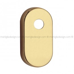 Bocchetta ovale con foro asse per cilindretti con codolo 31x62 mm C09RO Reguitti