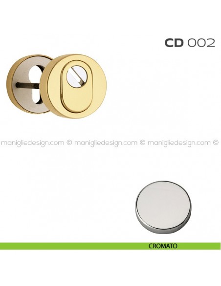 Bocchette di sicurezza tonde diametro 52 mm CD002 Reguitti cromato
