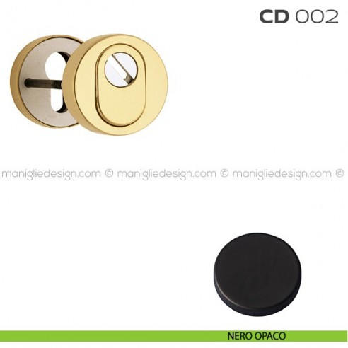 Bocchette di sicurezza tonde diametro 52 mm CD002 Reguitti nero opaco RAL 9005