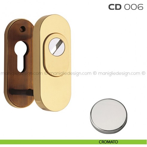 Bocchette di sicurezza ovali 92x35 mm CD006 Reguitti cromato