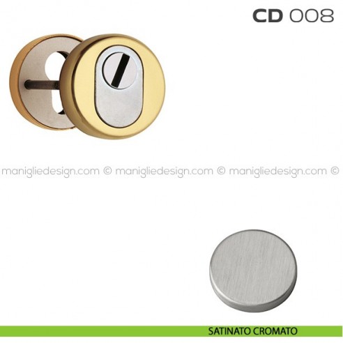 Bocchette di sicurezza tonde diametro 53 mm CD008 Reguitti satinato cromato
