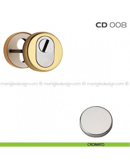 Bocchette di sicurezza tonde diametro 53 mm CD008 Reguitti cromato