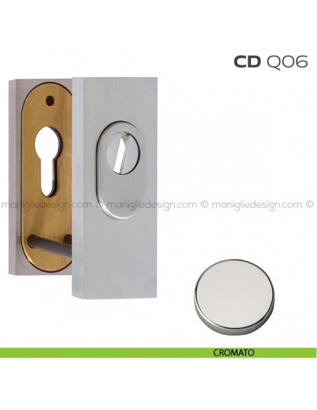 Bocchette di sicurezza rettangolari 36x93 mm CDQ06 Reguitti cromato