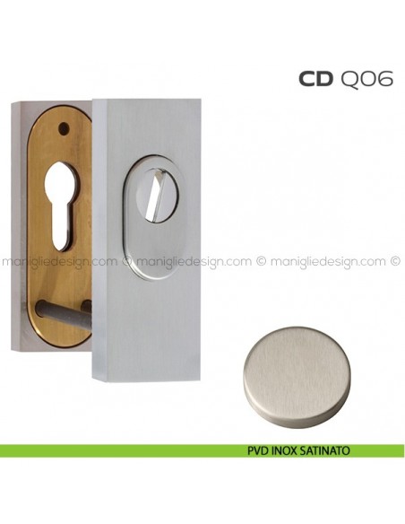 Bocchette di sicurezza rettangolari 36x93 mm CDQ06 Reguitti PVD inox satinato