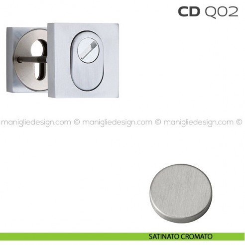 Bocchette di sicurezza quadrate 53x53 mm CDQ02 Reguitti satinato cromato