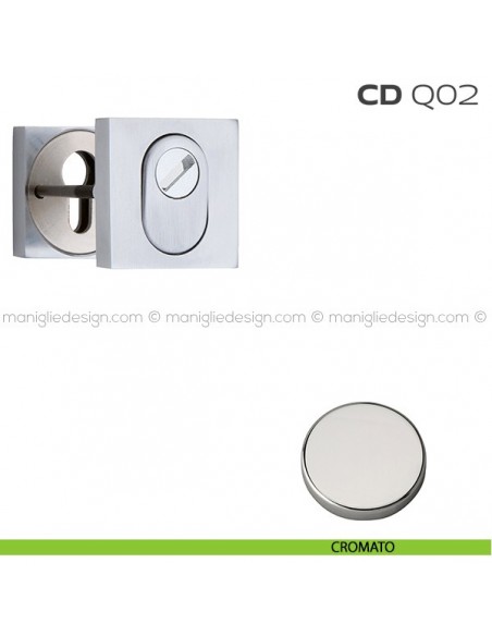 Bocchette di sicurezza quadrate 53x53 mm CDQ02 Reguitti cromato