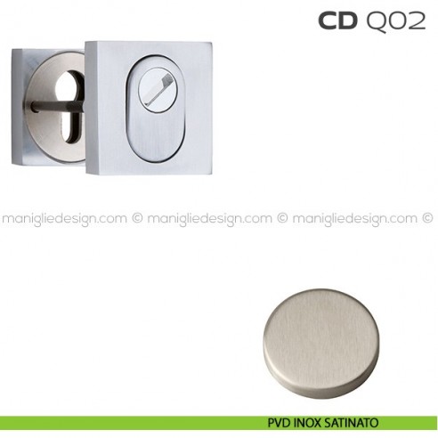 Bocchette di sicurezza quadrate 53x53 mm CDQ02 Reguitti PVD inox satinato