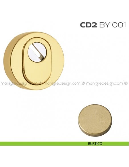 Bocchetta tonda con blocco defender diametro 53 mm CD2BY001 Reguitti rustico