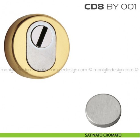 Bocchetta tonda di sicurezza diametro 53 mm CD8BY001 Reguitti satinato cromato