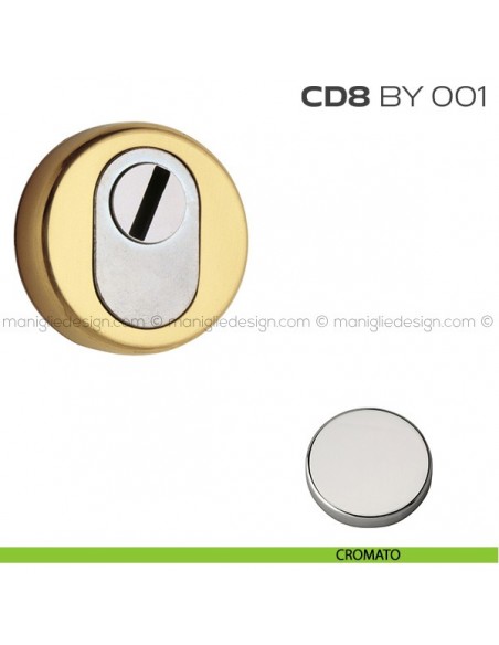 Bocchetta tonda di sicurezza diametro 53 mm CD8BY001 Reguitti cromato