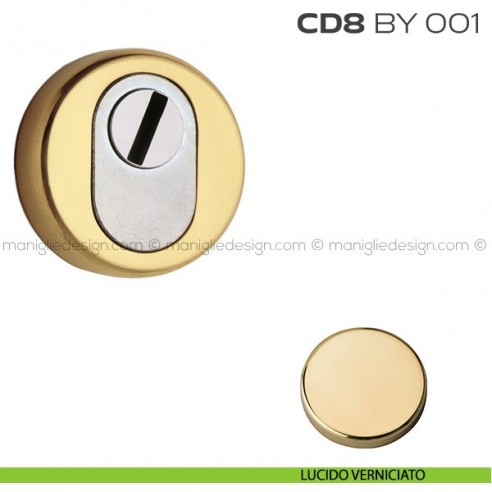 Bocchetta tonda di sicurezza diametro 53 mm CD8BY001 Reguitti lucido verniciato