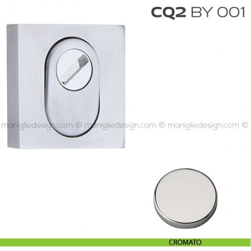 Bocchetta quadrata con blocco defender 53x53 mm CQ2BY001 Reguitti cromato