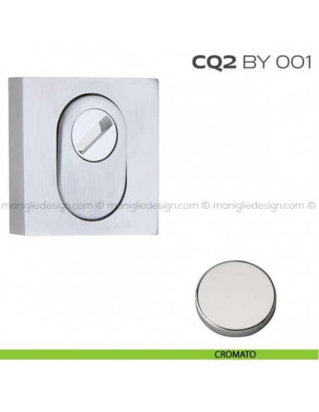 Bocchetta quadrata con blocco defender 53x53 mm CQ2BY001 Reguitti cromato