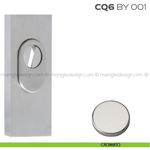 Bocchetta rettangolare con blocco defender 93x36 mm CQ6BY001 Reguitti cromato