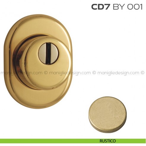 Bocchetta ovale con blocco defender diametro 46 mm CD7BY001 Reguitti rustico