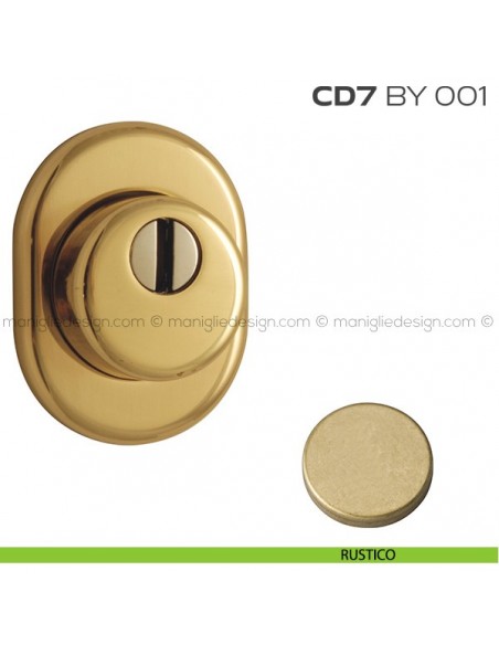 Bocchetta ovale con blocco defender diametro 46 mm CD7BY001 Reguitti rustico