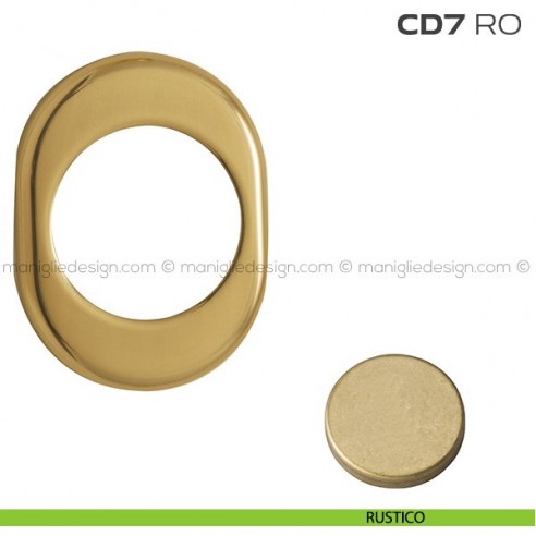 Rosetta ovale per defender con foro diametro 46 mm CD7RO Reguitti rustico