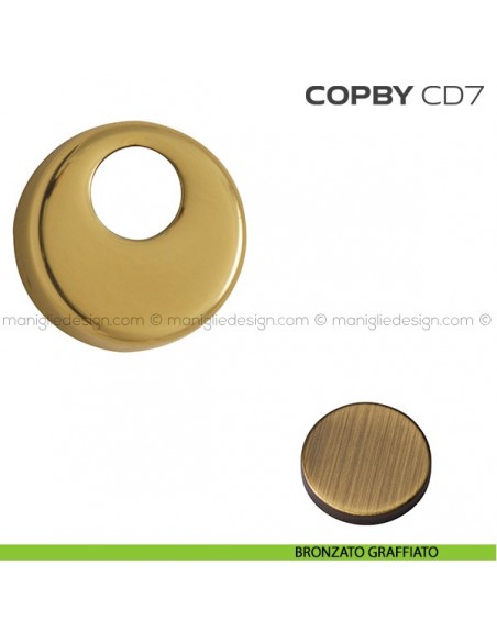 Copri defender diametro 46 mm BYCD7 Reguitti bronzato graffiato