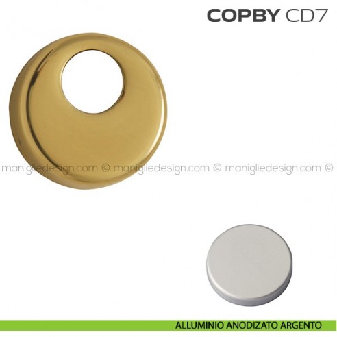Copri defender diametro 46 mm BYCD7 Reguitti alluminio anodizzato argento