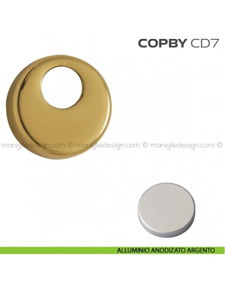 Copri defender diametro 46 mm BYCD7 Reguitti alluminio anodizzato argento