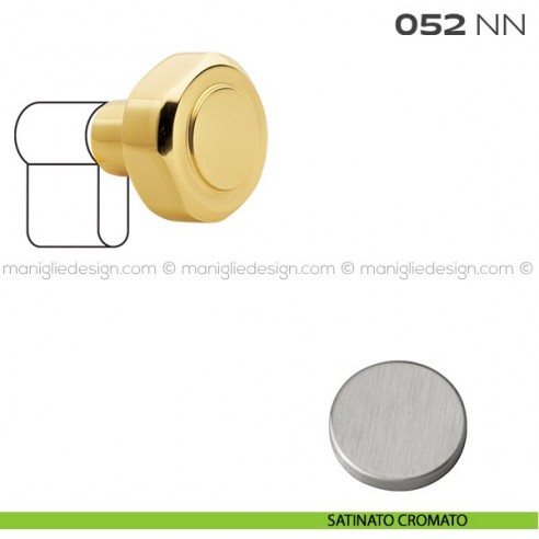 Pomolo per cilindro diametro 45 mm 052NN Reguitti satinato cromato