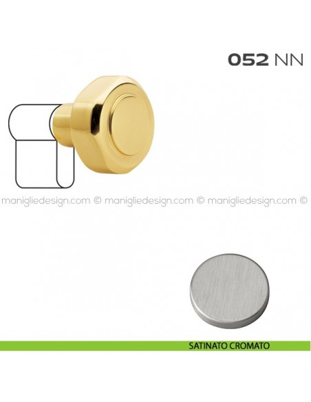 Pomolo per cilindro diametro 45 mm 052NN Reguitti satinato cromato