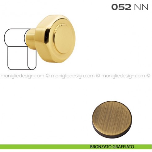 Pomolo per cilindro diametro 45 mm 052NN Reguitti bronzato graffiato