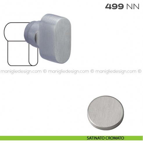 Pomolo per cilindro 499NN Reguitti satinato cromato
