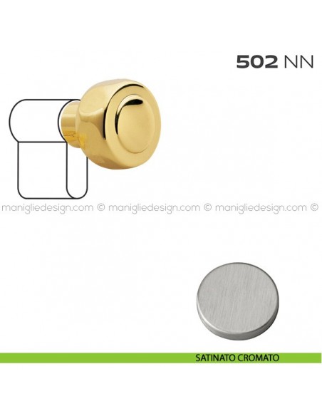 Pomolo per cilindro diametro 34 mm 502NN Reguitti satinato cromato