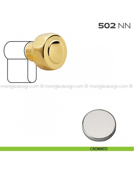 Pomolo per cilindro diametro 34 mm 502NN Reguitti cromato