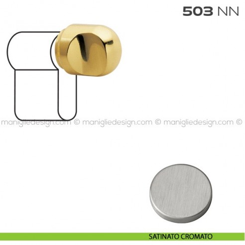 Pomolo per cilindro diametro 21 mm 503NN Reguitti satinato cromato
