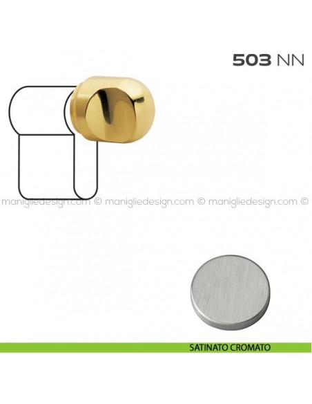 Pomolo per cilindro diametro 21 mm 503NN Reguitti satinato cromato