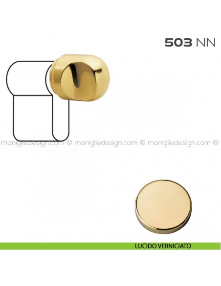 Pomolo per cilindro diametro 21 mm 503NN Reguitti lucido verniciato