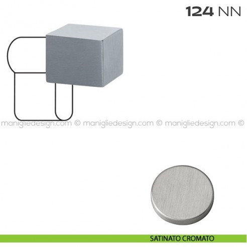 Pomolo per cilindro quadro 124NN Reguitti satinato cromato
