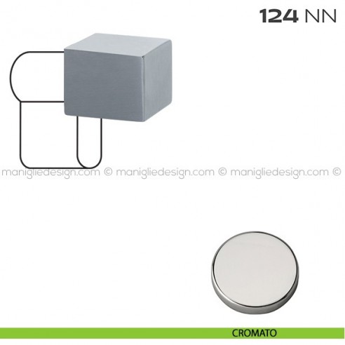 Pomolo per cilindro quadro 124NN Reguitti cromato