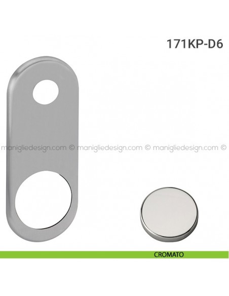 Placca per porta blindata per defender diametro 46 mm 171KP Reguitti cromato