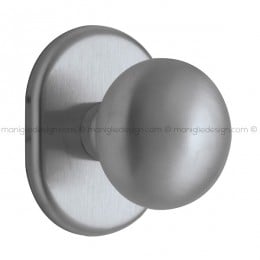 Pomolo fisso per porta Cosmo con rosetta 62x82 mm E56PF Reguitti