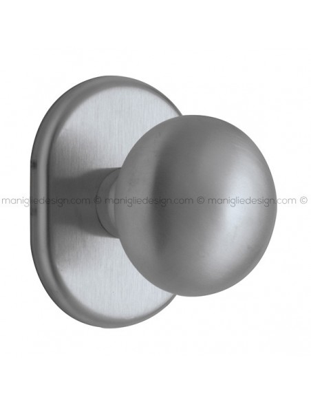 Pomolo fisso per porta Cosmo con rosetta 62x82 mm E56PF Reguitti