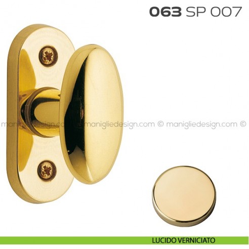 Segretino piccolo per porta con rosetta 27x67x7 mm 063SP007 Reguitti lucido verniciato